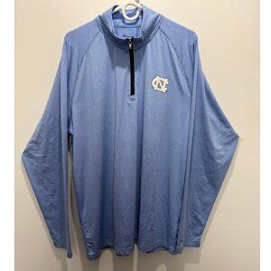 Champion North Carolina Light Blue 1/4 Zip Pullover Shirt Men Sz XL